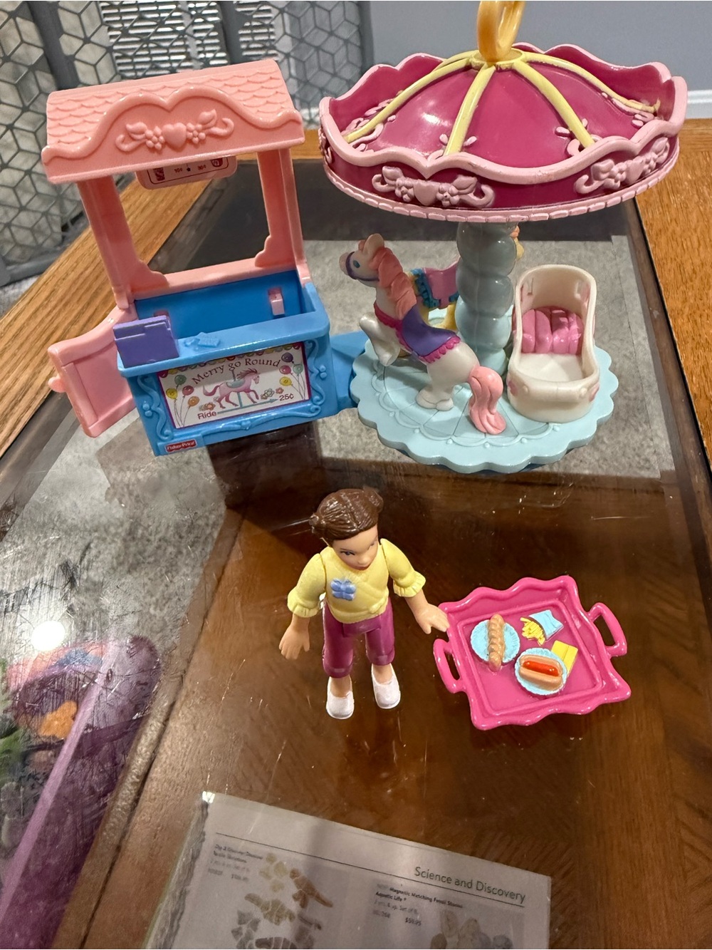 Fisher Price Loving Family Sweet Streets Carousel Playset vintage no box